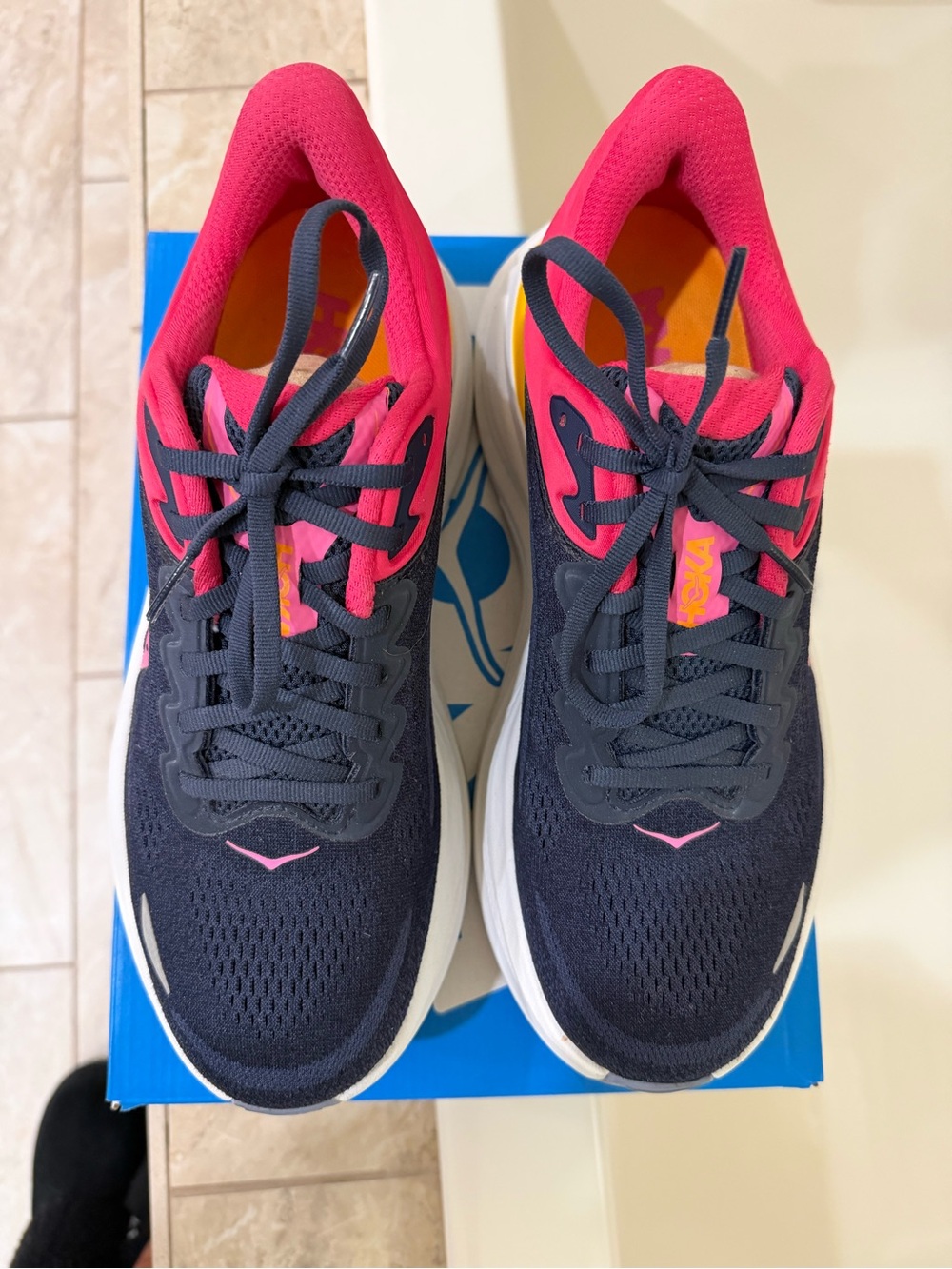 HOKA BONDI 9 VARSITY NAVY/NAUTICAL DUSK SIZE 10B! - Picture 7 of 16
